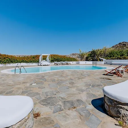 Angelica W Pool, Sea View, 2bdr Villa Panormos (Mykonos)