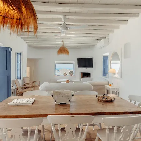 Angelica W Pool, Sea View, 2bdr Villa Panormos (Mykonos)