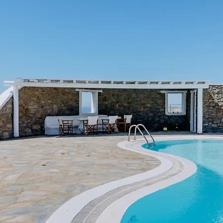Angelica W Pool, Sea View, 2bdr Villa Panormos (Mykonos)